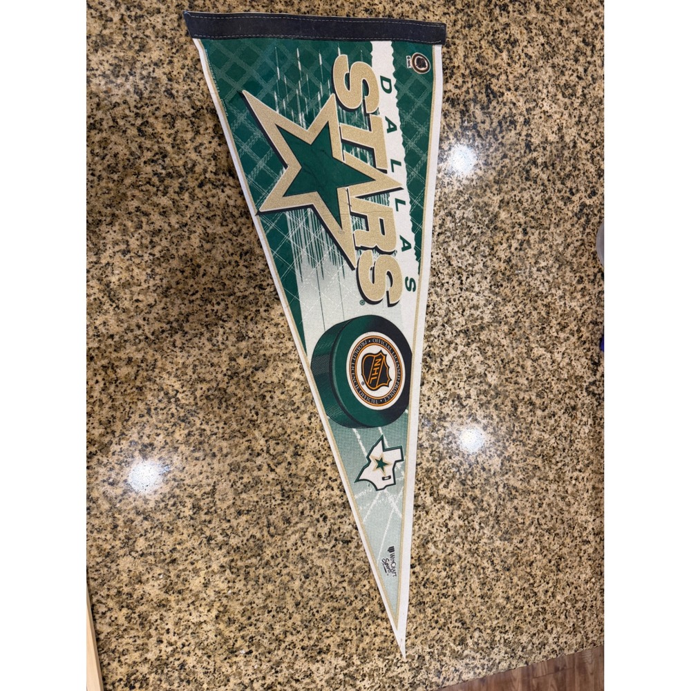 Dallas Stars NHL WinCraft Sports Pennant Green Gold Hockey Flag Edition 3 USA